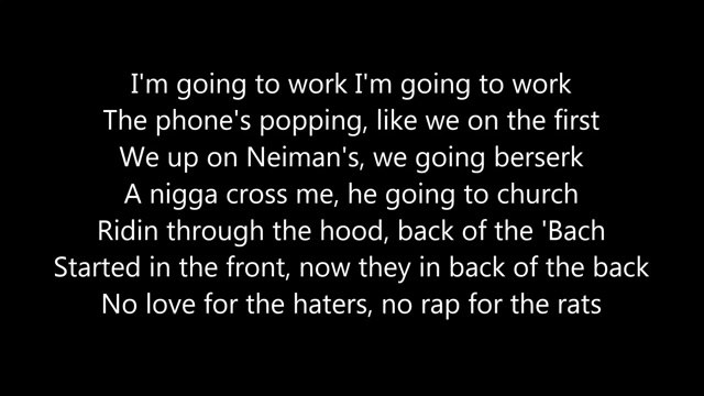 Meek Mill ft. Rick Ross - Work - LYRICS