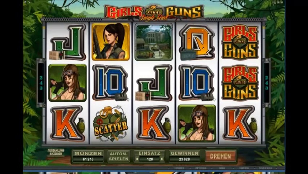Girls with Guns Slot - Freespin Feature - Super Big Win