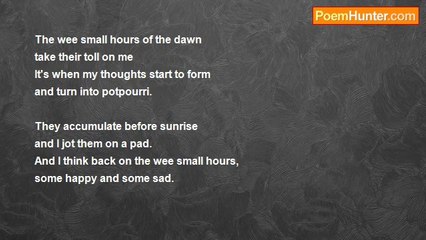 Edwina Reizer - The Wee Small Hours