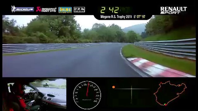 La Renault Mégane R.S. 275 Trophy-R signe le record du Nürburgring en 7min54