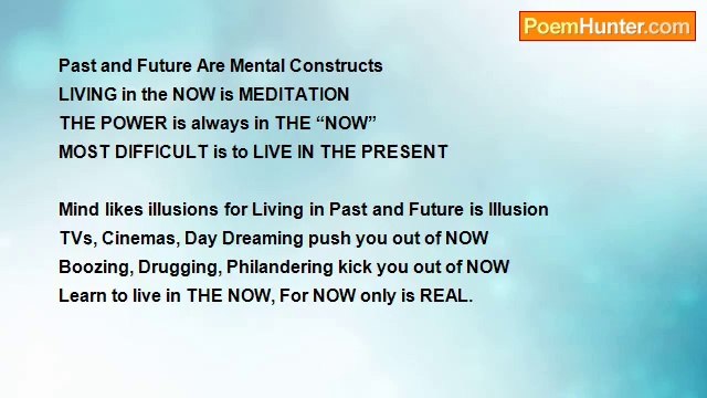 Gan Chennai - 0984..... LIVE in the PRESENT