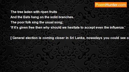 nimal dunuhinga - The political Jack fruit tree and the hypocrite Bats