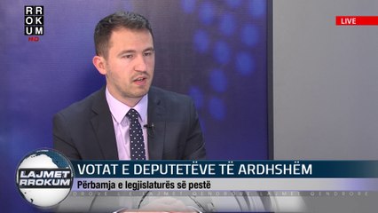 NE FOKUS: VOTAT E DEPUTETEVE TE ARDHSHEM. NE STUDIO ALBERT KRASNIQI