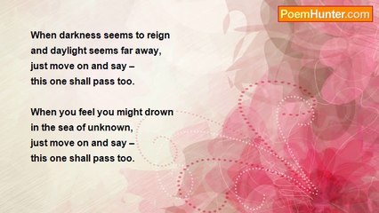 Gita Ashok - This One Shall Pass Too