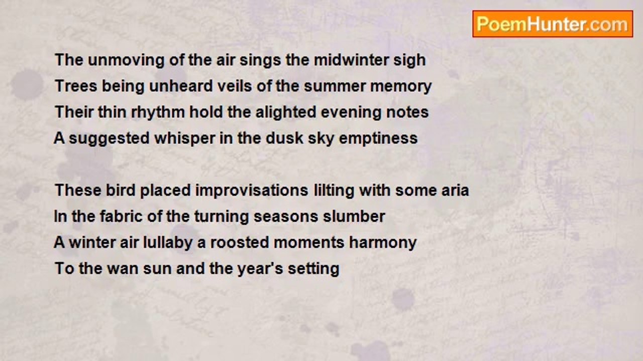 michael oliver - The birds of a winter evenings