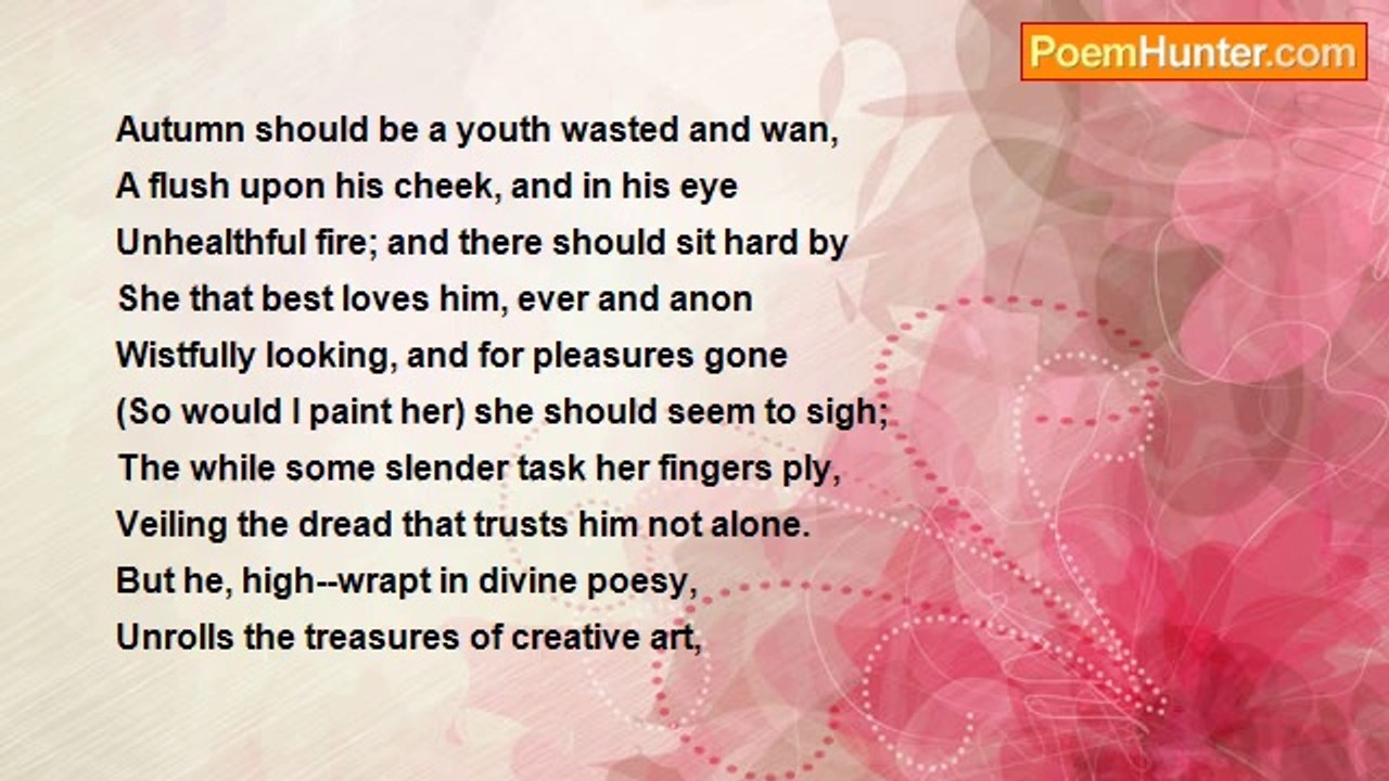 Henry Alford - Sonnet LXXIV. Autumn, Whose Fruits Endure, Though Death Is On It.