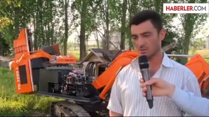 Almanlara Kızdı Kendi Ekskavatörünü Yaptı
