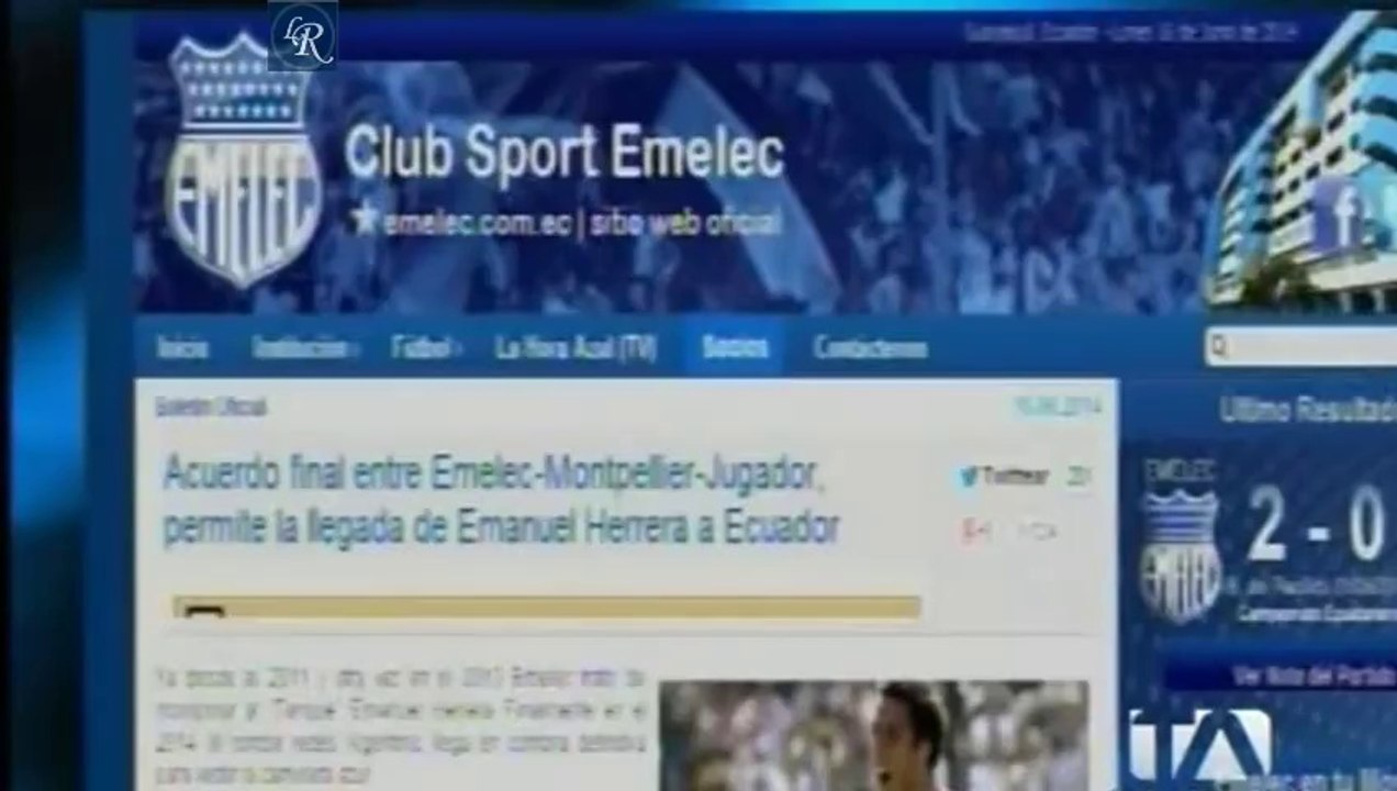 Emanuel Herrera nuevo jugador del CS Emelec, Ecuador