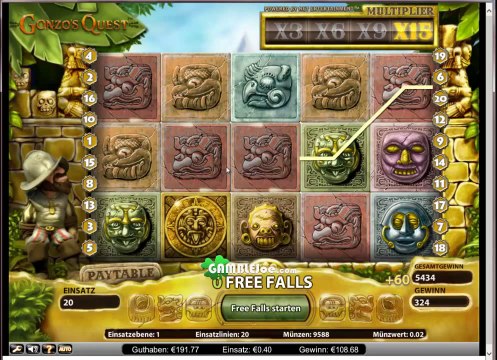 Gonzos Quest von NetEnt _ Guter Gewinn 40 Cent [Echtgeld]