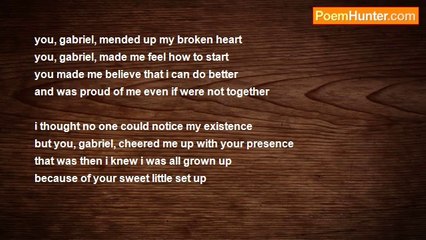 angela Tenorio - gabriel, my new friend