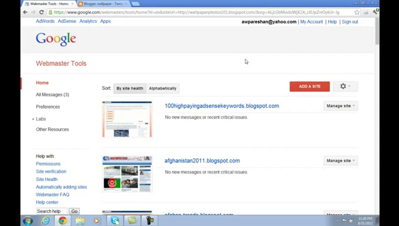 google Webmaster Tools Tutorials  Part 3