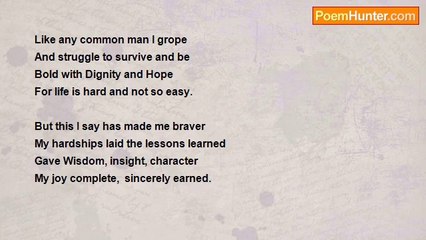 Cynthia BuhainBaello - A Common Man I Am