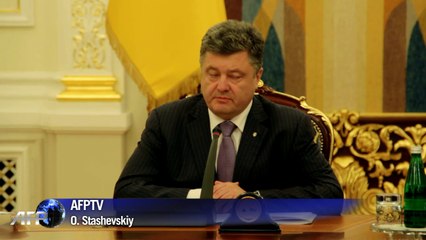 Porochenko: un cessez le feu pour résoudre le conflit