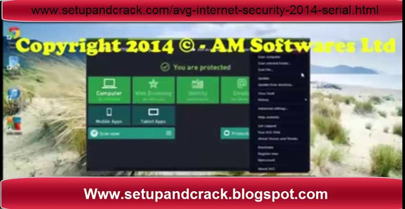 AVG Internet Security 2014 Serial Key jusqu'en 2018 - Serial Key Crack téléchargement complet