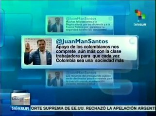 Colombia: promete Santos prioridad de inversión social en presupuestos
