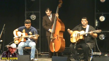 AMATI SCHMITT TRIO  AU FESTIVAL JAZZ MANOUCHE DE ZILLISHEIM 12/13/14/15 JUIN 2014 " ROLLMOPS"