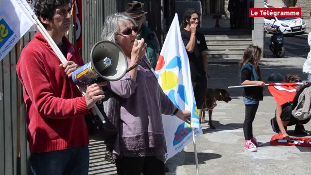 Saint-Brieuc. Réforme scolaire, cheminots : les rassemblements se succèdent