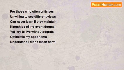 Kevin Patrick - I didnt mean harm