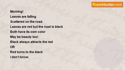 Mrityunjay Jha - LEAVES FALLING ON THE ROAD