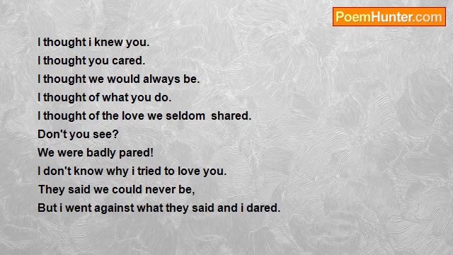 Poet of the River - I Dared To Love You (sad)