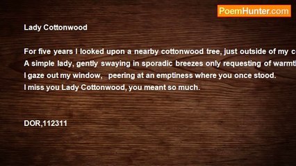 Ron Pate - Lady Cottonwood