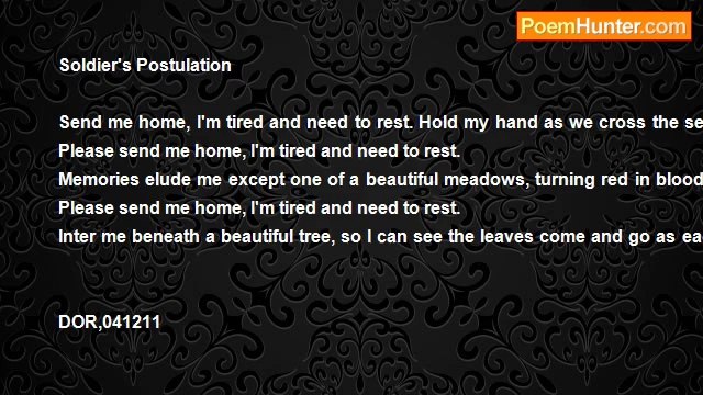 Ron Pate - Soldier's Postulation