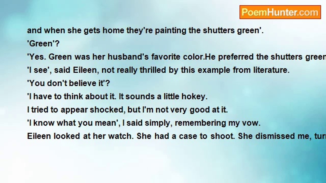 robert dickerson - Prose Poem V