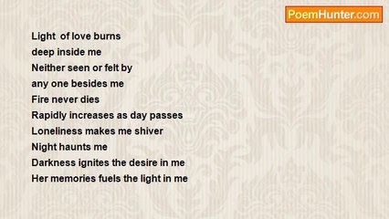 Dr.Rajendra Tela,Nirantar - Light  of love burns  deep inside me