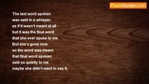 Kevin Halls - The very last word spoken