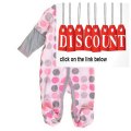 Best Deals Calvin Klein Infant Girls Pink & Gray Polka Dot Coverall Review