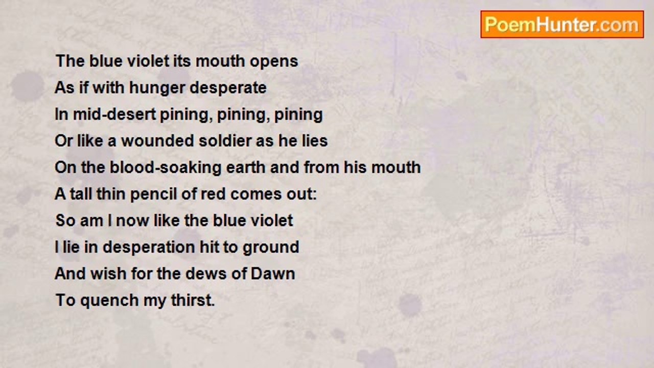 Emmanuel George Cefai - The blue violet its mouth opens