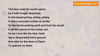 Emmanuel George Cefai - The blue violet its mouth opens