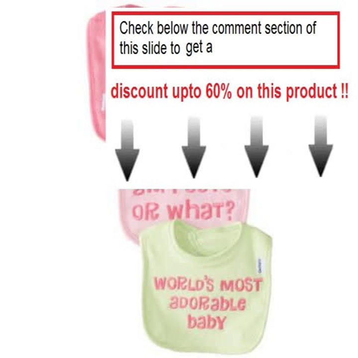 Best Deals Gerber Baby-girls  3 Pack Terry Bibs Review