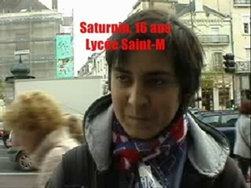 Micro trottoir, Angers, Lyceens