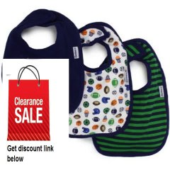 Best Deals Gerber Baby-Boys  3 Pack Interlock Dribbler Bib Football Review