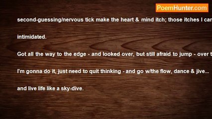 Paul J Poposky - Overthinking/Overanalyzing Separates The Body From The Mind...