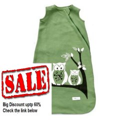 Best Deals Wee Urban Cozy Basics Green Owls Sleep Bags 6-18 months Review