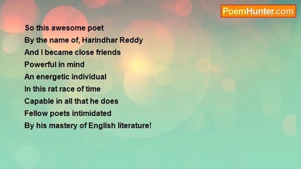 persian khushi - The Awesome Poet That I Know