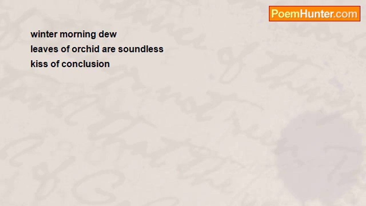 Ashraful Musaddeq - **Haiku On Conclusion