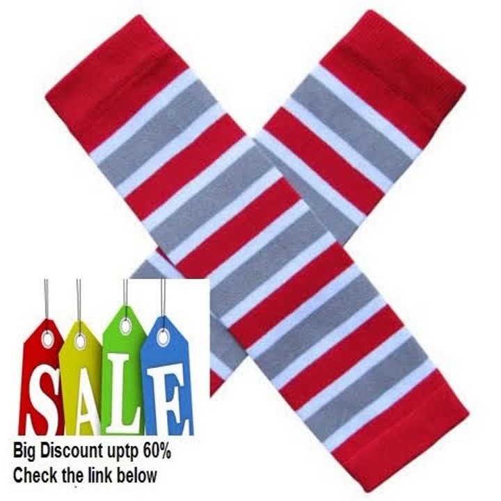 Best Deals Go Buckeyes Red & Gray Stripe - Leg Warmers - for Infant, Baby, Toddler, Little Girl or Boy Review