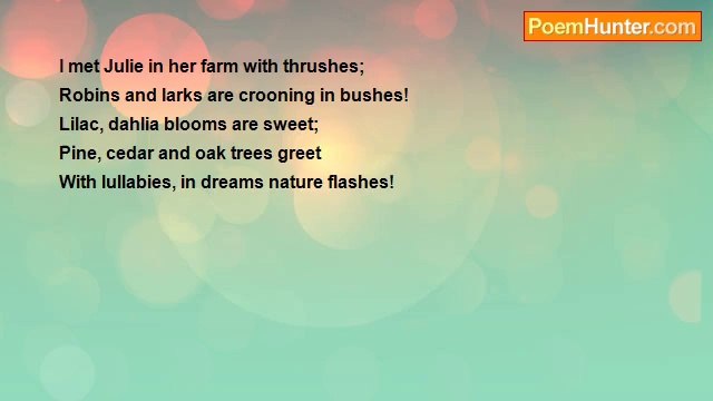 Harindhar Reddy - Bingo! I Met Julie in Elysian Fields (Limerick-20)