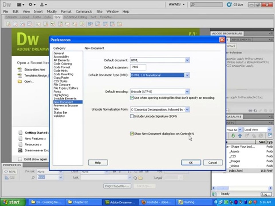 dreamweaver Tutorial part 14