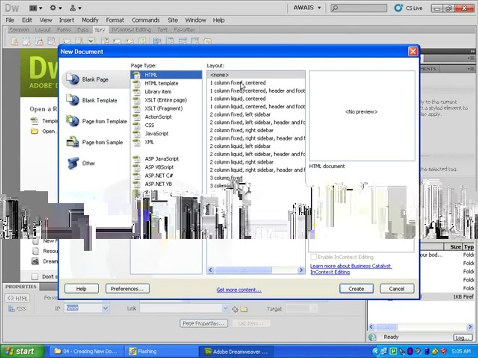 dreamweaver Tutorial part 13