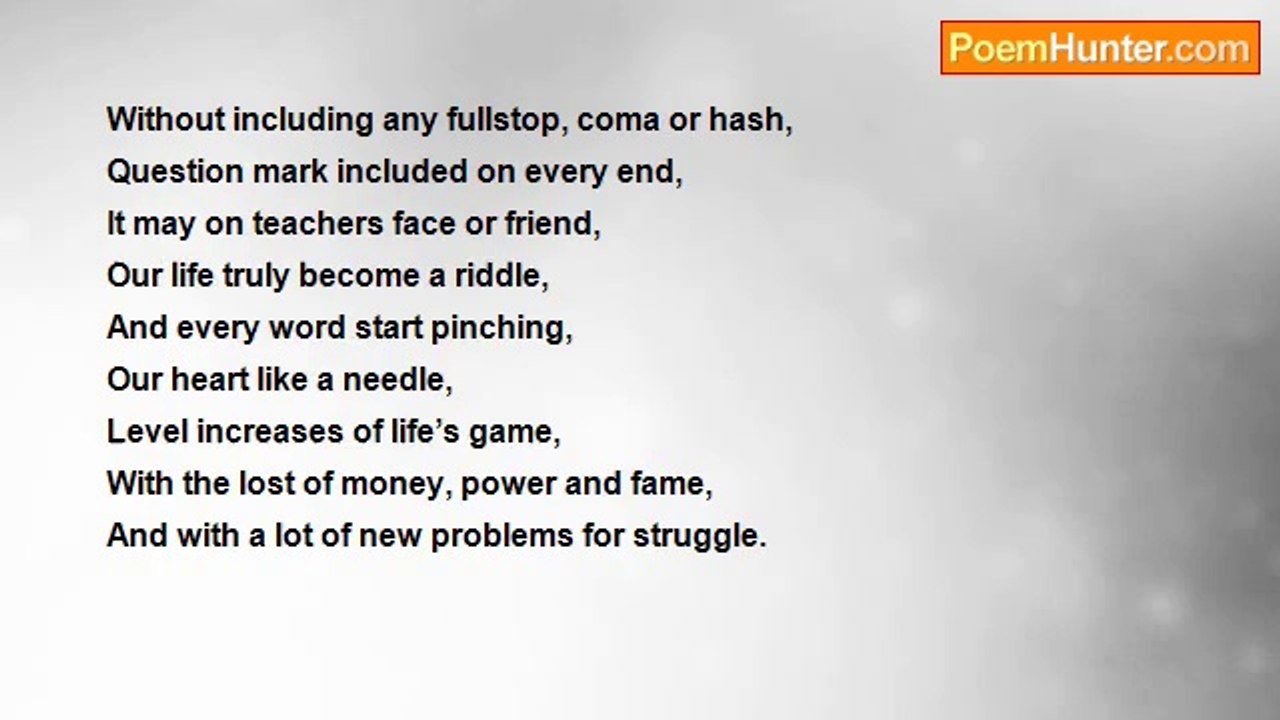 simran arora - Is Life A Riddle?
