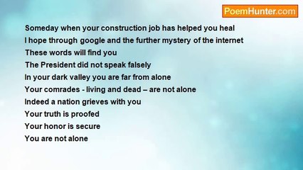 Bill Grace - Words for Sergeant Dakota Meyer, USMC – CMH