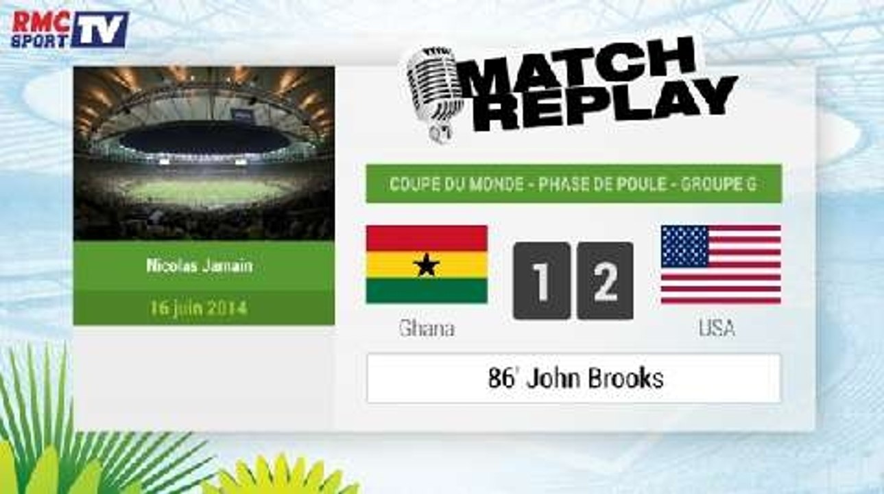 Ghana - USA : Le Match Replay avec le son RMC S...