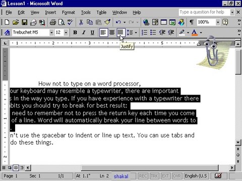 free MS word 2013 Balochi, bravi Urdu, Hindi Tutorial 3-1 ( shaigle.com)