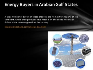 Energy Buyers in Arabian Gulf States