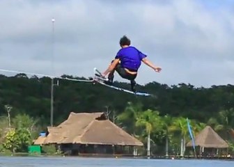 One Trick with Derek Cook | Wrapped 3 off the Double - Wakeboard