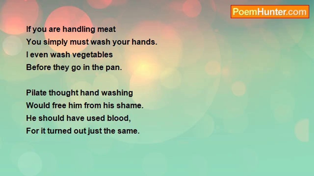 Robert Edgar Burns - Washed Hands